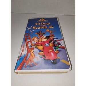 All Dogs Go To Heaven 2 VHS Movie‎ Cassette Clamshell